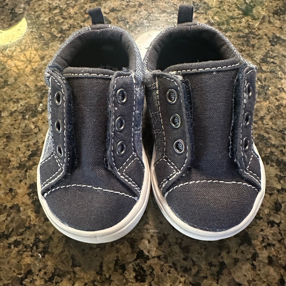 Wonder Nation Velcro Stylish Kids Shoes in Navy Blue